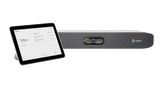 An image of the Poly Studio X30 video bar and the Poly TC8 touch controller.