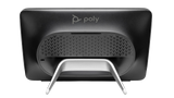 A picture of the back of a touch controller, the HP Poly TC10 in black.