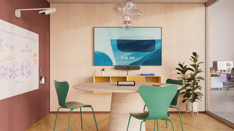 Logitech Rally Bar Scribe Setup Logitech Huddle Room Solution with Rally Bar Huddle for Google Meet ...